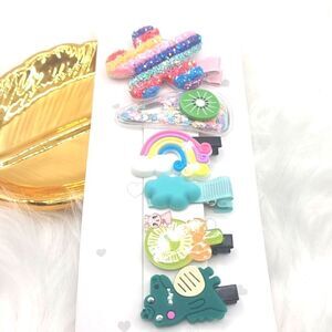 👋 6 pc  Summer Fun Hair Clip Set | Mix And Match 3/$20